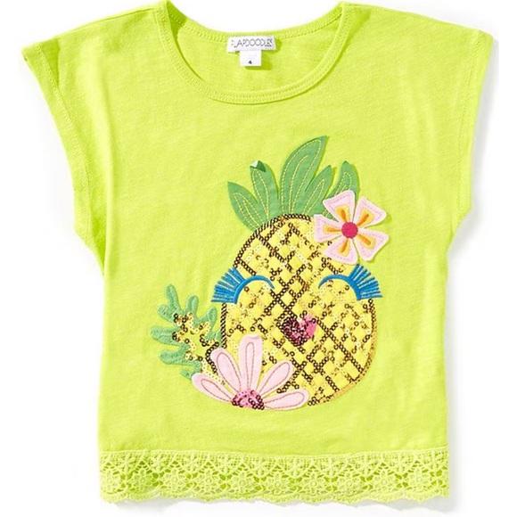 Flapdoodles Sequin Pineapple Dolman Tee - Picture 7 of 7